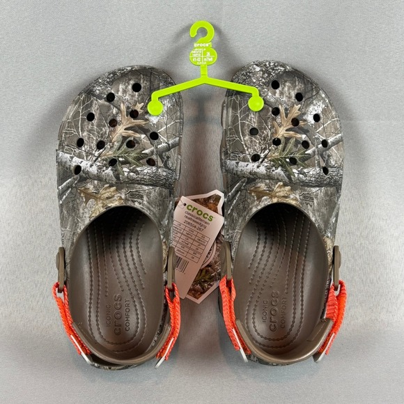 Crocs x Realtree Edge All-Terrain Clogs Mens 8 Walnut Camo Outdoors W10 New NWT main image 8